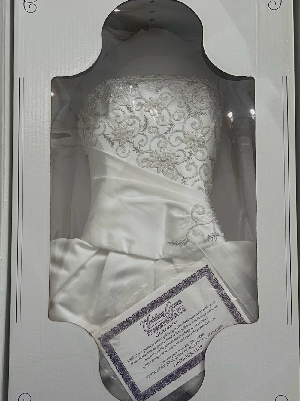 Embroidered Strapless White Bridal Bodice wedding dress